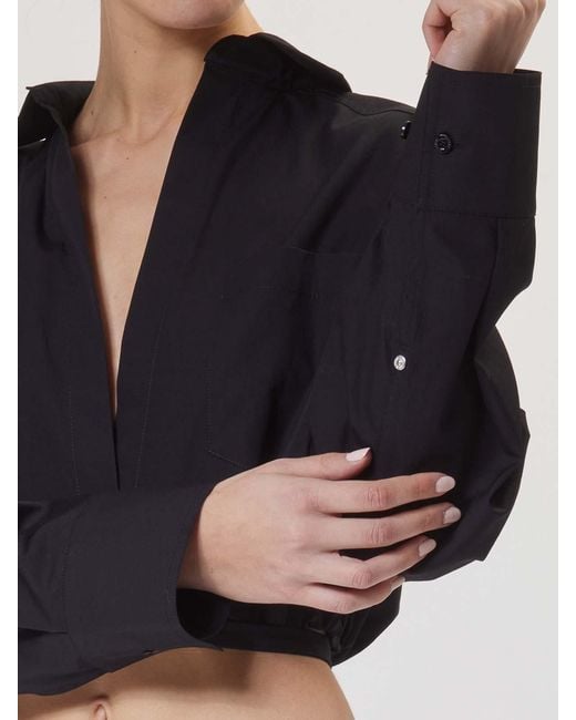 Moschino Blue Cropped Shirt