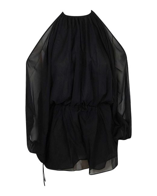 ANDAMANE Black Vesta Playsuit