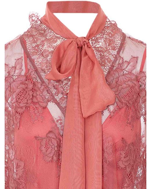 Aniye By Pink Deep Ribbpm Dream Lace Dress
