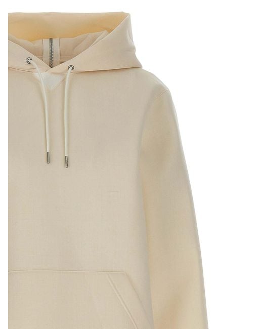 Sacai White Suiting Bonding Mix Dress