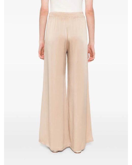 Fabiana Filippi Natural Amelia Envers Satin Trousers