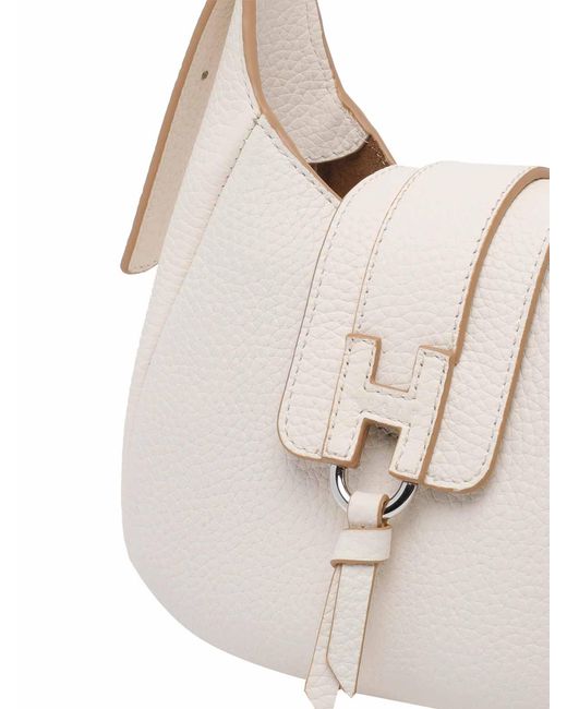 Hogan White Trend Hobo Mini Bag