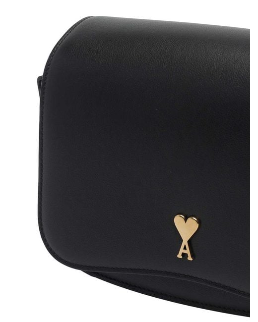 AMI Black Paris Paris Crossbody Bag