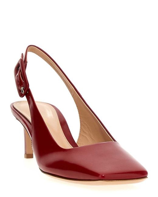 Gianvito Rossi Red Ric Slingbacks