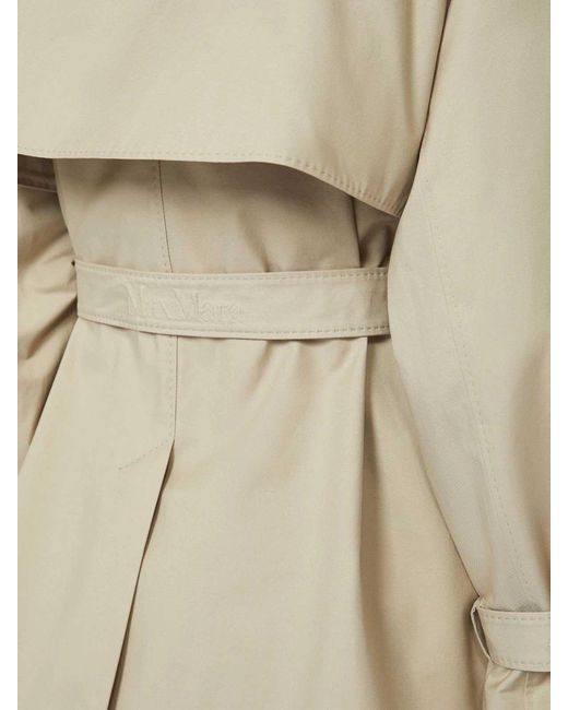 Max Mara Natural Sabbia Crop Trench Coat
