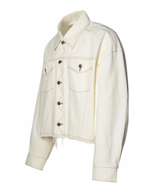 A.P.C. Natural Ivory Cotton Jacket for men