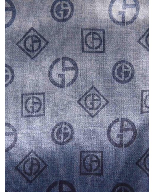 Giorgio Armani Blue Scarfs for men