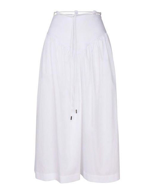 Pinko White Long Skirt