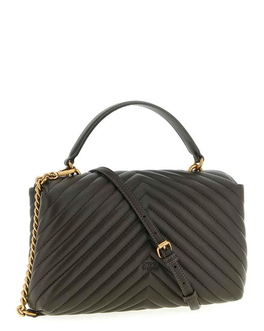 Pinko Black Classic Love Bag Puff Handbag
