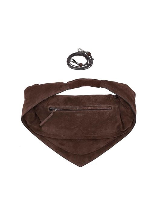 FEDERICO CINA Brown Maxi Tortellino Tote Bag Swede