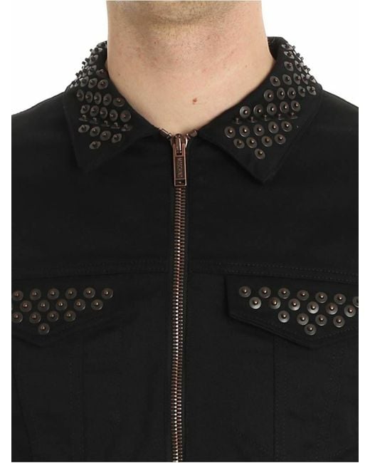 Moschino Black Jacket With Applied Buttons for men