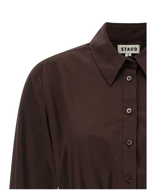 Staud Brown Shirt Dresses