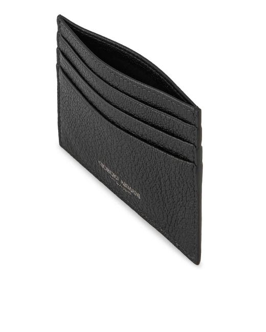 Giorgio Armani Black Credit Card Holder for men