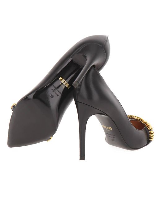 Moschino White Mini Lettering Pump