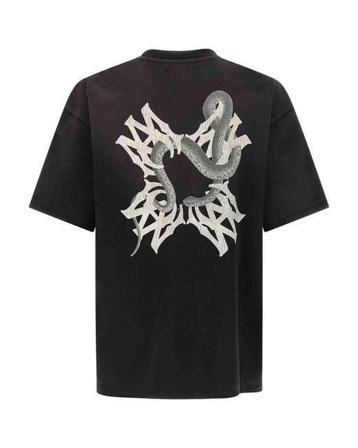 Amiri Black Ma Quad Snake T-Shirt for men