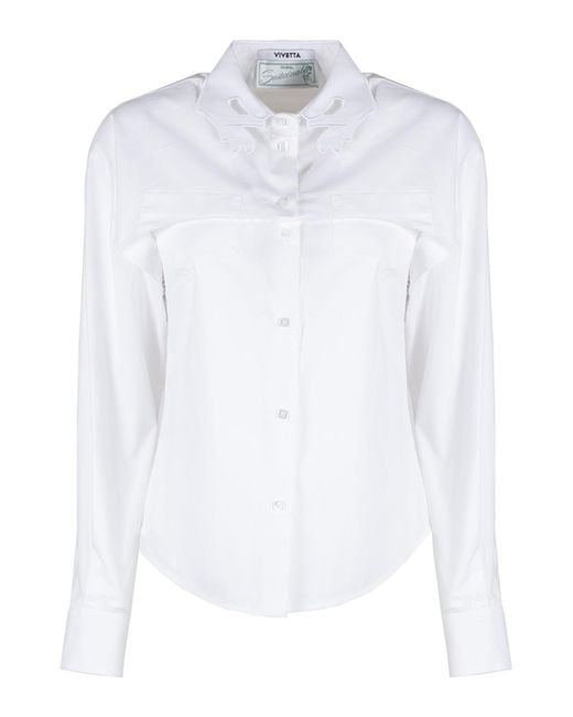 Vivetta White Twin Set Mani Shirt