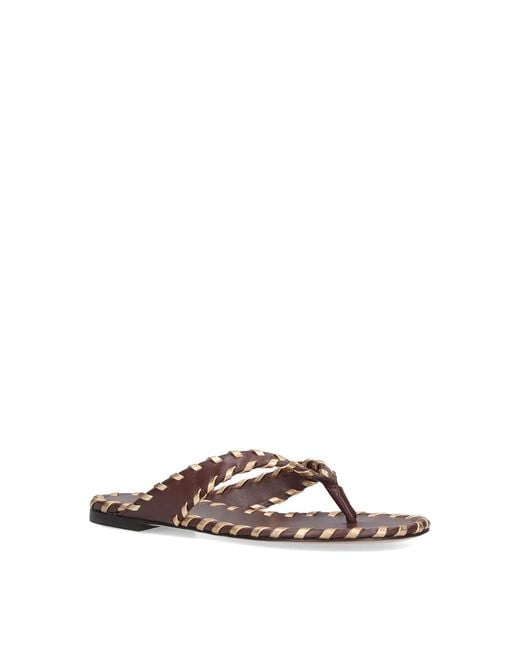 Gianvito Rossi Brown Flip-Flop Sandals