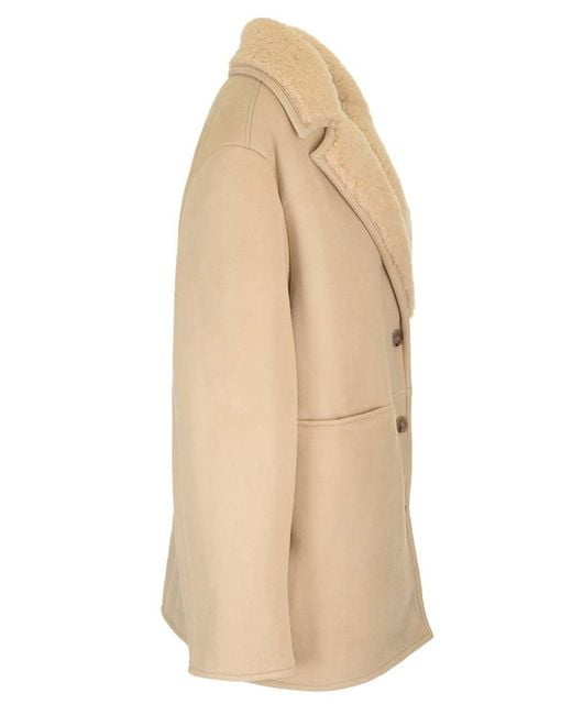 Loulou de Saison Natural Shearling Coat