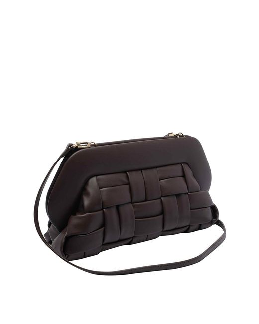 THEMOIRÈ Black Bios Weaved Clutch