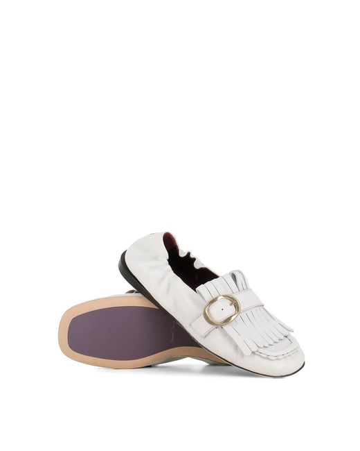 Paul Smith White Chanay Ballerina Moccasin