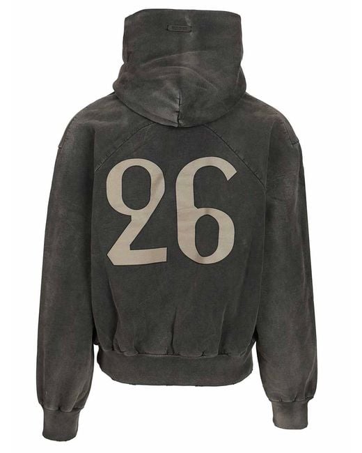 Fear Of God Gray 26 Classic Half Raglan Hoodie for men