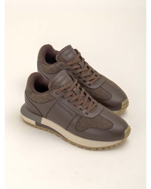 Emporio Armani Brown Sneakers for men