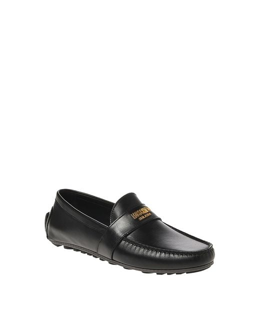 Moschino Black Loafers for men