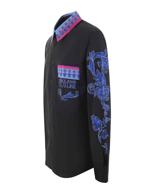 Camicia di Versace Jeans Couture in Blue da Uomo