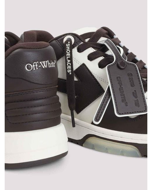 Off-White c/o Virgil Abloh Brown Chocolate And Out Of Office Sneakers for men