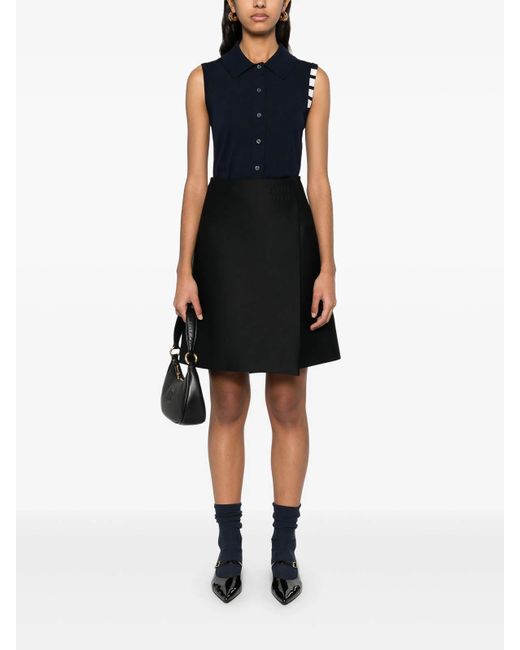 Thom Browne Blue 4-Bar Cotton Vest