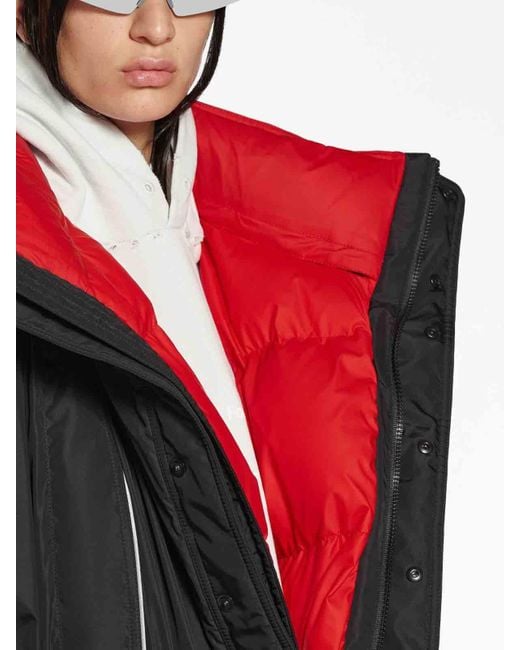 Balenciaga Black Nylon Parka Coat for men