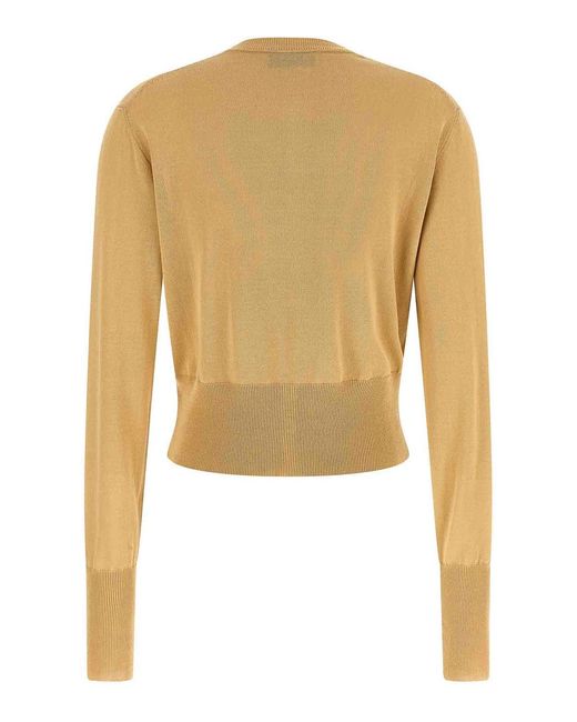 Vivienne Westwood Natural Bea Cropped Cardigan