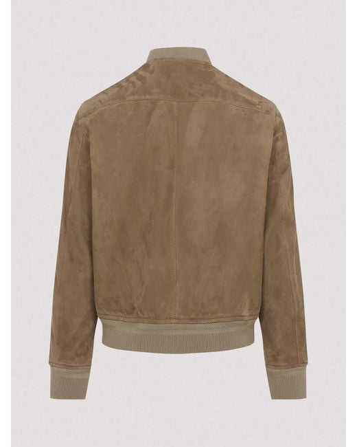 Tom Ford Brown Leather Jacket for men