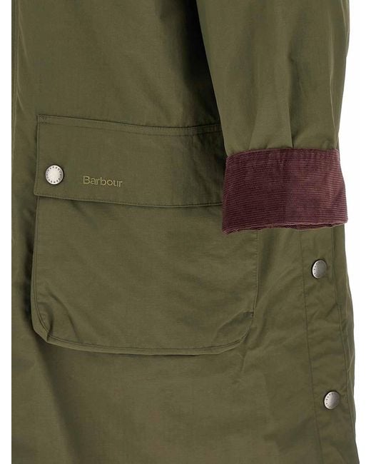 Barbour Green Waterproof Parka Paul Smith Loves for men