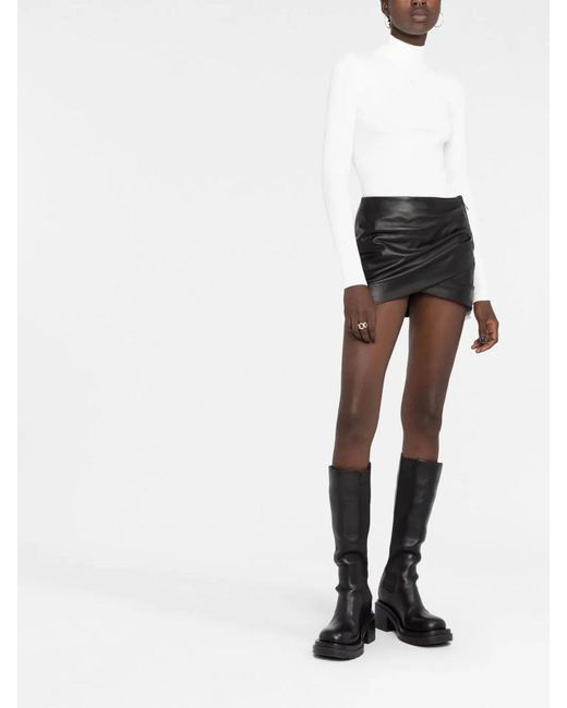 Courreges White Ribbed Knit