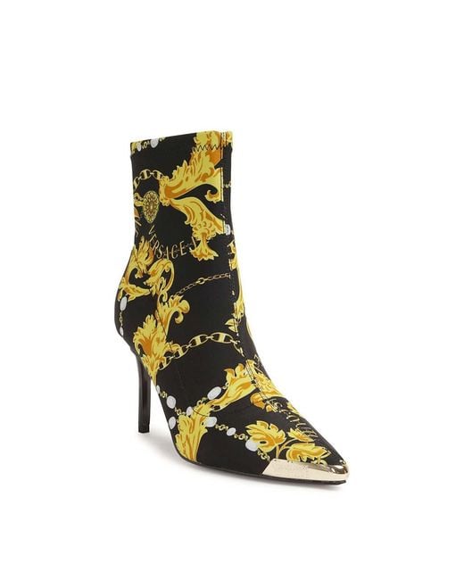 Versace Jeans Couture Black Barocco Scarlett Boots