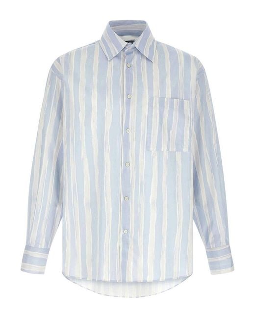 Jacquemus Blue La Chemise Camargue Shirt for men