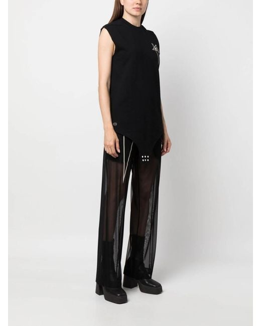 Rick Owens Black Logo Bodysuit
