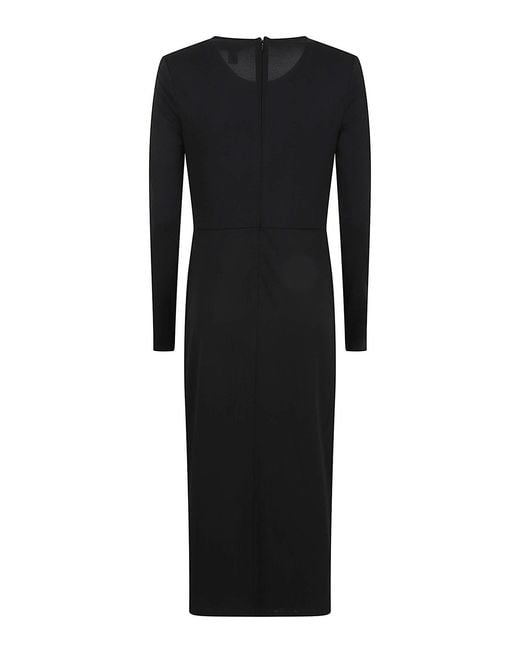 Ralph Lauren Black Sablise-Long Sleeve-Day Dress