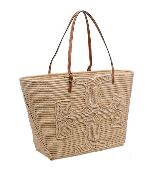 Tory Burch Natural Large Ella Tote Bag