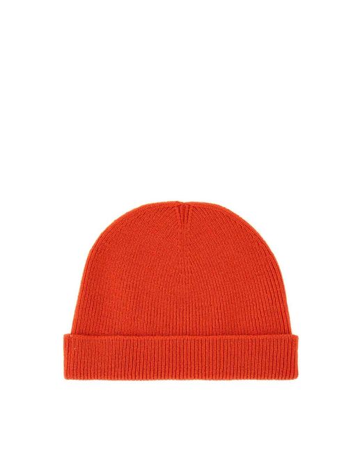 Jil Sander Red Beanie Hat for men