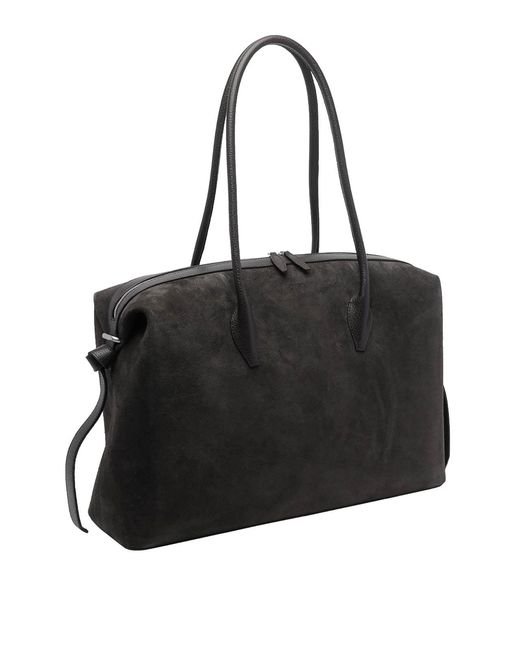 Yuzefi Black Large Brioche Shoulder Bag