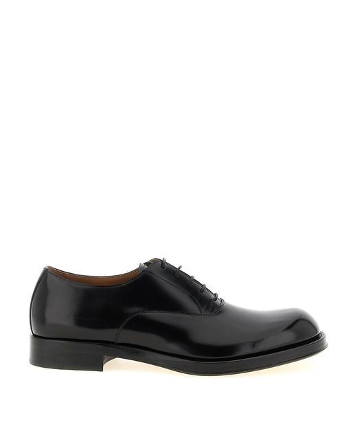Dries Van Noten Black Derby Lace-Up Shoes for men