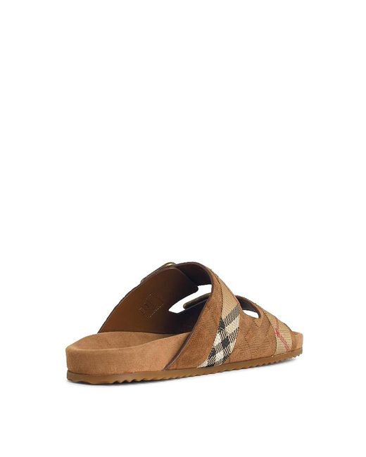 Burberry Brown Suede Slipper
