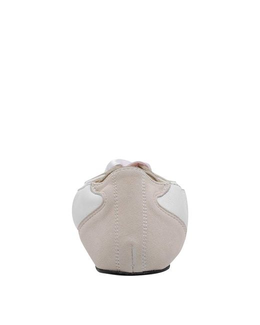Repetto White Silk Tennis Sneakers