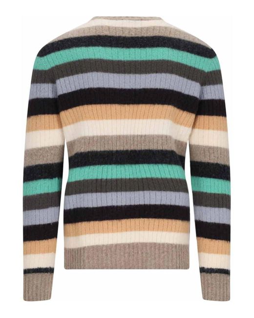 Drumohr Green Striped Shirt for men