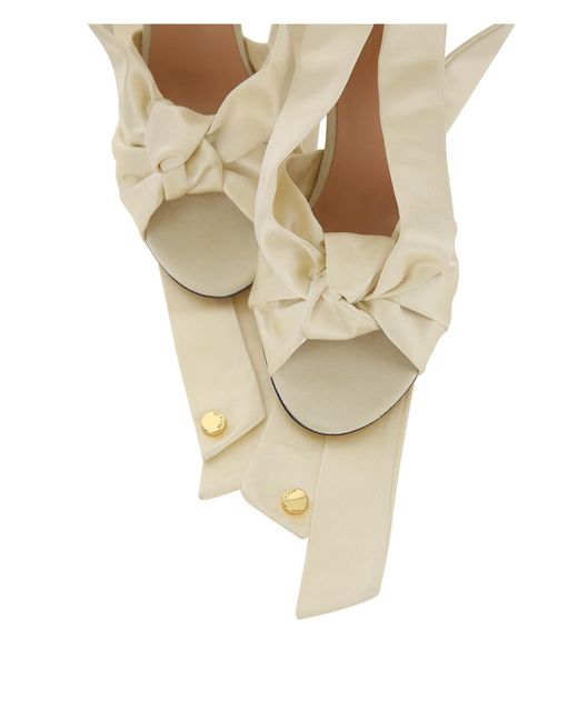 Moschino White Nodo Sandal