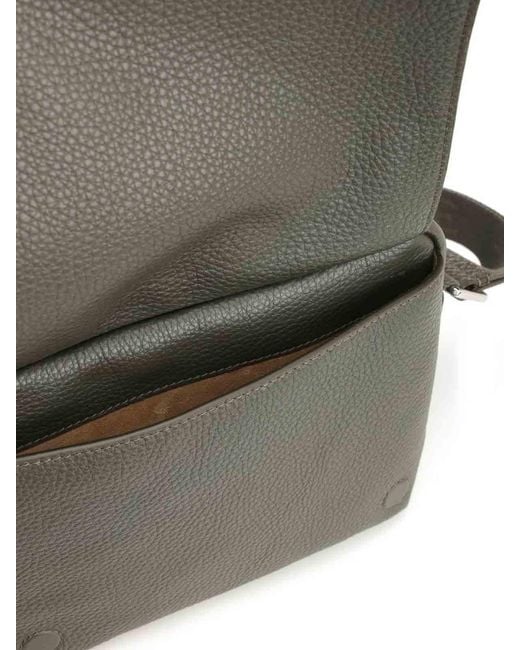 Loewe Gray Medium Messenger Bag for men