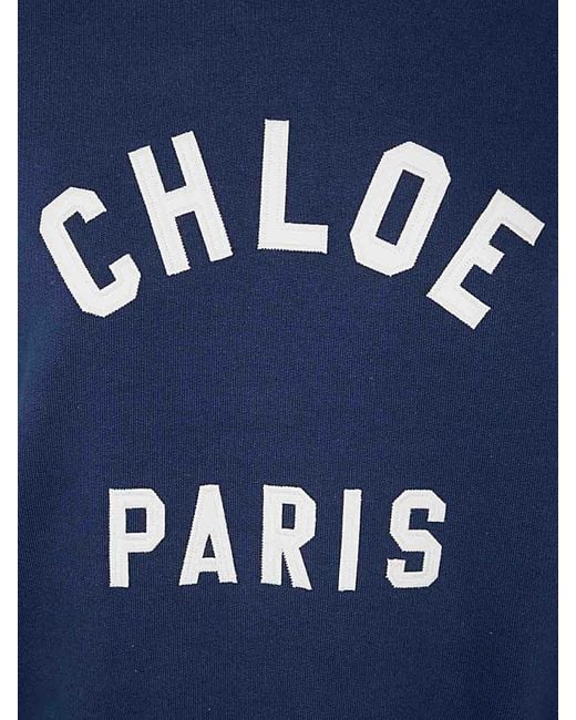 Chloé Blue Paris Cotton Pullover