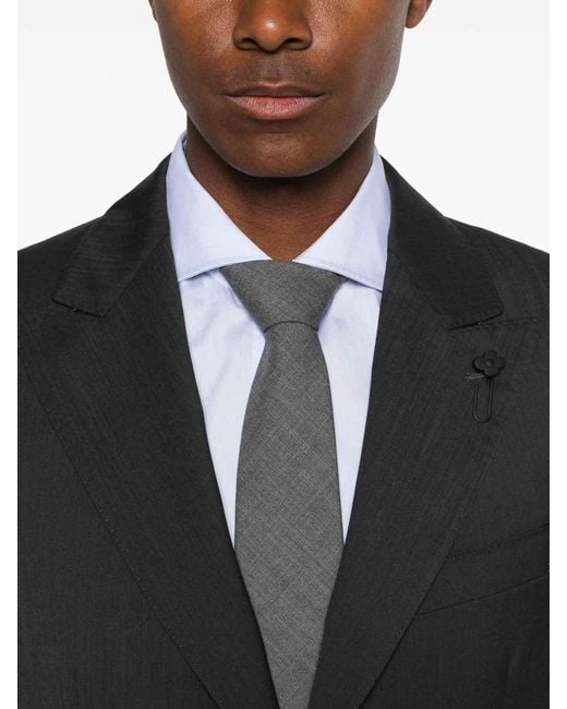 Lardini Black Elegant Suit By for men